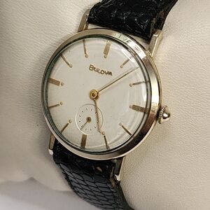 1957 bulova mens watch running